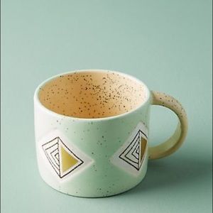Cathy Terepocki for Anthropologie Mint Green Mug